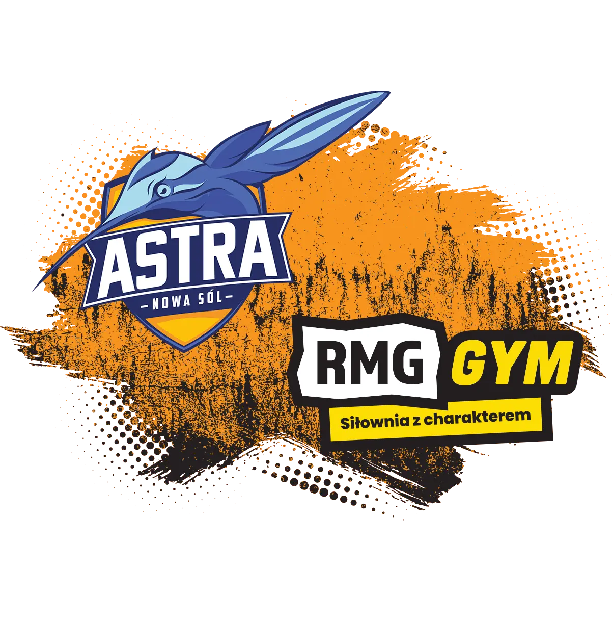 loga Astry Nowa Sól i RMG GYM